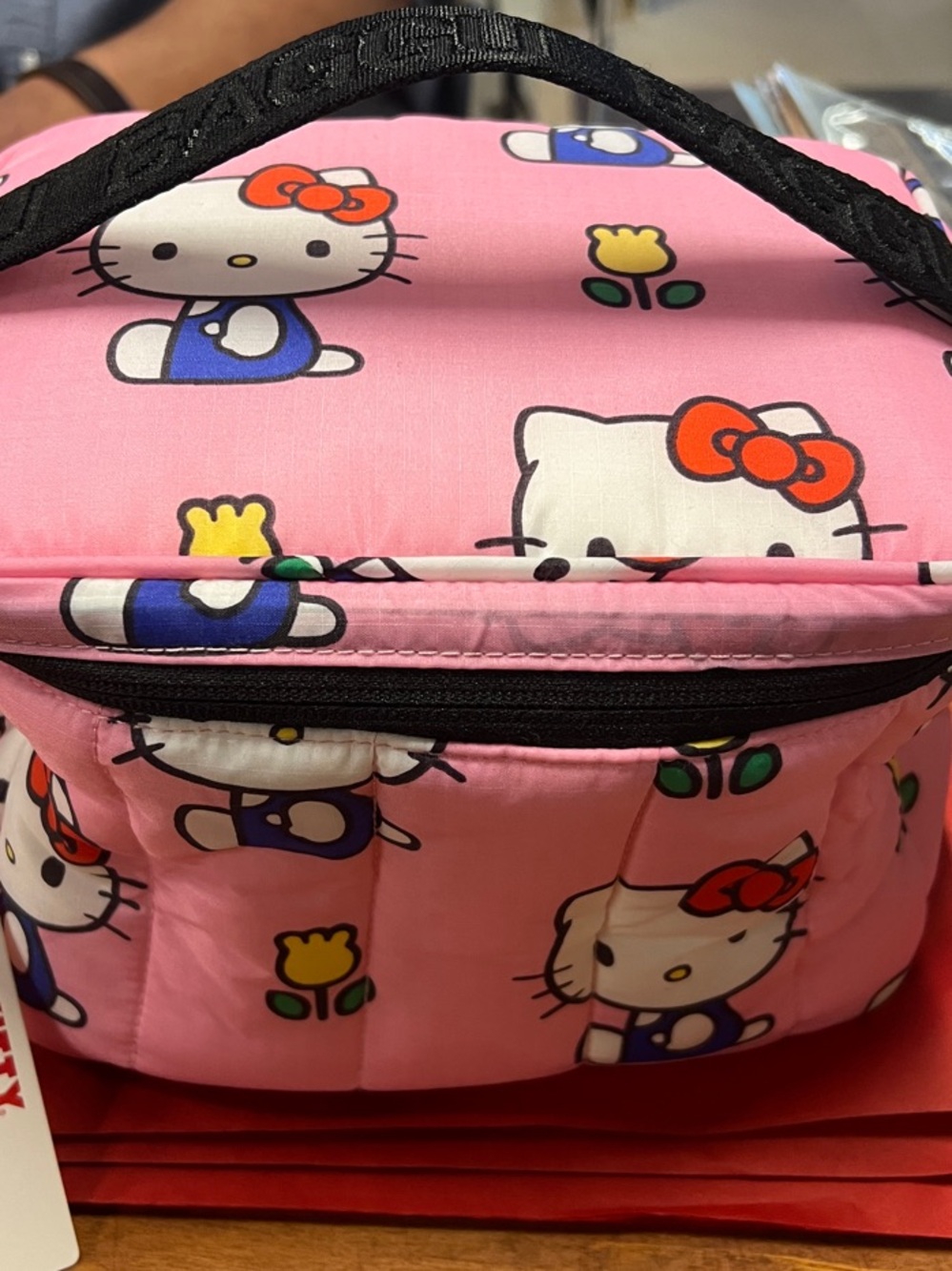 BAGGU Pink Hello Kitty Tulip cooler Case